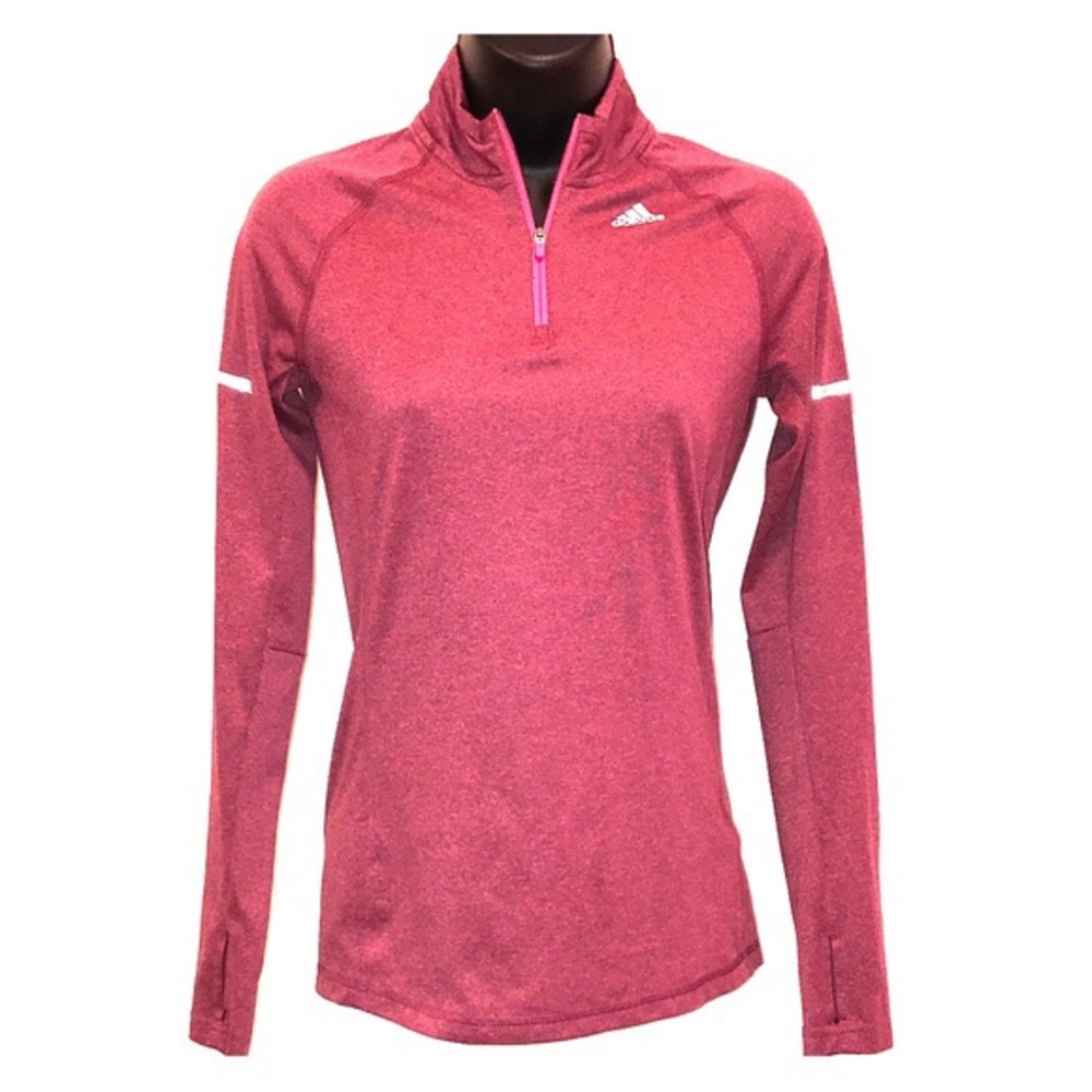 Adidas women climalite red reflective running